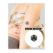 Inkbox Temporary Tattoos, Semi-Permanent Tattoo, One Premium Easy Long Lasting, Water-Resistant Temp Tattoo with For Now Ink - Lasts 1-2 Weeks, Dungeons and Dragons Tattoo, Dee Twenty, 2 x 2 in