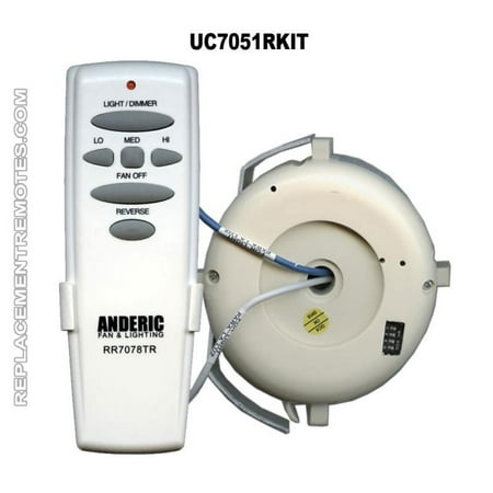 Anderic Rr7078tr Uc7051r Replacement Ceiling Fan Kit For Hampton