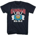 thumbnail image 1 of Gundam Rx 78 2 Model Navy Adult T-Shirt, 1 of 2