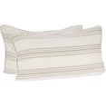 thumbnail image 2 of Hiend Accents Unisex Prescott Taupe Stripe Bedskirt King Taupe One Size, 2 of 4