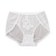 thumbnail image 3 of Calzoncillos adelgazantes Gibobby bragas Malla cintura media Mujer encaje sin costuras Blanco L, 3 of 5
