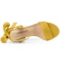 thumbnail image 4 of Sandalias De Tacón con Puntera Abierta En El Tobillo con Puntera Abierta para Mujer Amarillo 40, 4 of 6