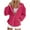 02 Hot Pink, variant on Fewfanhot Womens Sweatshirts Vintage Solid Drawstring Hoodies Zip Up Oversized Sweatshirt Basic Jacket With Pockets