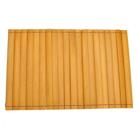 

Snack Food Serving Coaster Bedroom Couch Placemat Foldable Home Decoration Flexible Anti Slip Sofa Armrest Tray Natural Wood 15.8*24cm