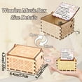 thumbnail image 5 of Wooden Music Box, Mini Vintage Hand Crank Music Box Laser Engraved Music Box Perfect Gifts for Daughter for Christmas, Anniversary, Birthday, Thanksgiving, 5 of 5