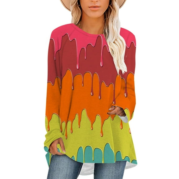 CLOOCL Women T-Shirts Harajuku Fashion Tops Fantasy Cake Print Shirts Plus Size