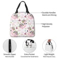 thumbnail image 4 of Honeii Flamingo And Flowers Print Lunch Bag Women, Lunch Box Lunch Bag for Women Adult Men, Small Leakproof Cute Lunch Tote Large Capacity Reusable, 4 of 8