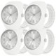 thumbnail image 2 of Anillo reloj blanco moderno VentDepot MXOVW-004 4 Piezas Blanco, 2 of 5