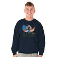 thumbnail image 4 of Popeye Thumbs Up USA American Flag Sweatshirt for Men or Women Brisco Brands S, 4 of 5