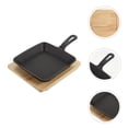 thumbnail image 1 of GOOHOCHY 1 Set Non Stick Frying Pans Wood Easy to Clean for Household Users Black, 1 of 7