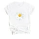 thumbnail image 4 of Pntutb Tallas grandes Mujer Manga corta Estampado floral Girasol O-cuello tops Camiseta Blusa Pntutb Pntutb-8310, 4 of 5