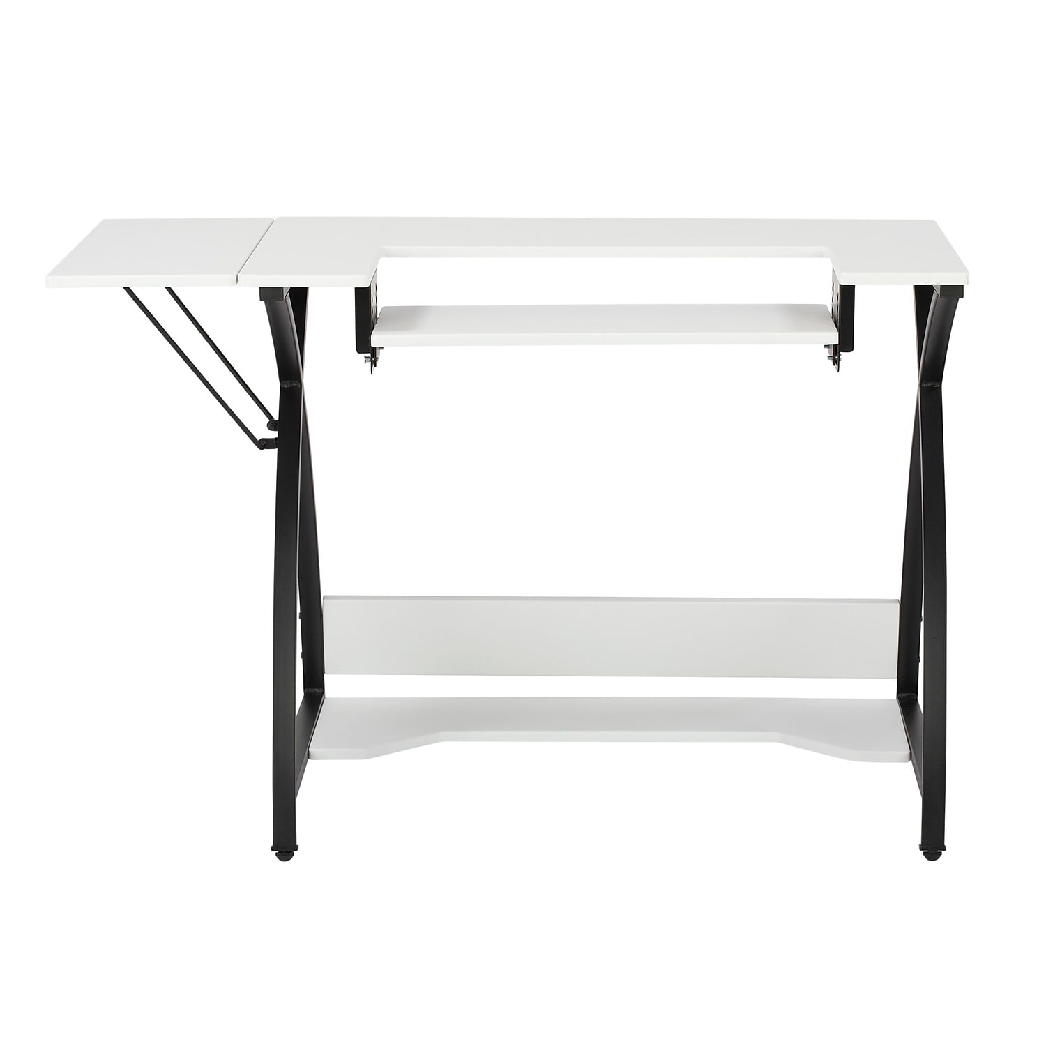 Sew Ready 13332 Comet Modern Sewing Table in Black / White - image 4 of 7