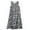 Black, variant on HVOBTTY Summer Casual Sleeveless Dresses for Women, Striped Dress Mid Length Loose Large V-neck Sleeveless Dress Black, L