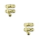 thumbnail image 2 of Kenally Candado antiguo Cerradura de gancho de hierro Cerradura protectora de seguridad Caja de joyería oculta Muebles Hardware Regalos Gancho Gancho izquierdo amarillo 2piezas, 2 of 6