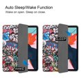 thumbnail image 2 of Dteck Tri-fold Case for 10.9 inch iPad Air 4th Generation 2020 tablet, Slim Fit Case Multiple Angle Stand Case Auto Wake/Sleep, Painting, 2 of 12