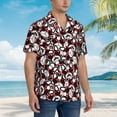 thumbnail image 5 of Fotbe French Bulldog1 Hawaiian Shirt for Men Unisex Summer Beach Casual Short Sleeve Cotton Linen Button Down Shirts-3X-Large, 5 of 9