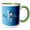Green/White, variant on 3drose, Betty Boop, 11oz Two-tone Blue Mug