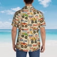 thumbnail image 6 of Fotbe Animal Truck Hawaiian Shirt for Men Unisex Summer Beach Casual Short Sleeve Cotton Linen Button Down Shirts-X-Large, 6 of 9