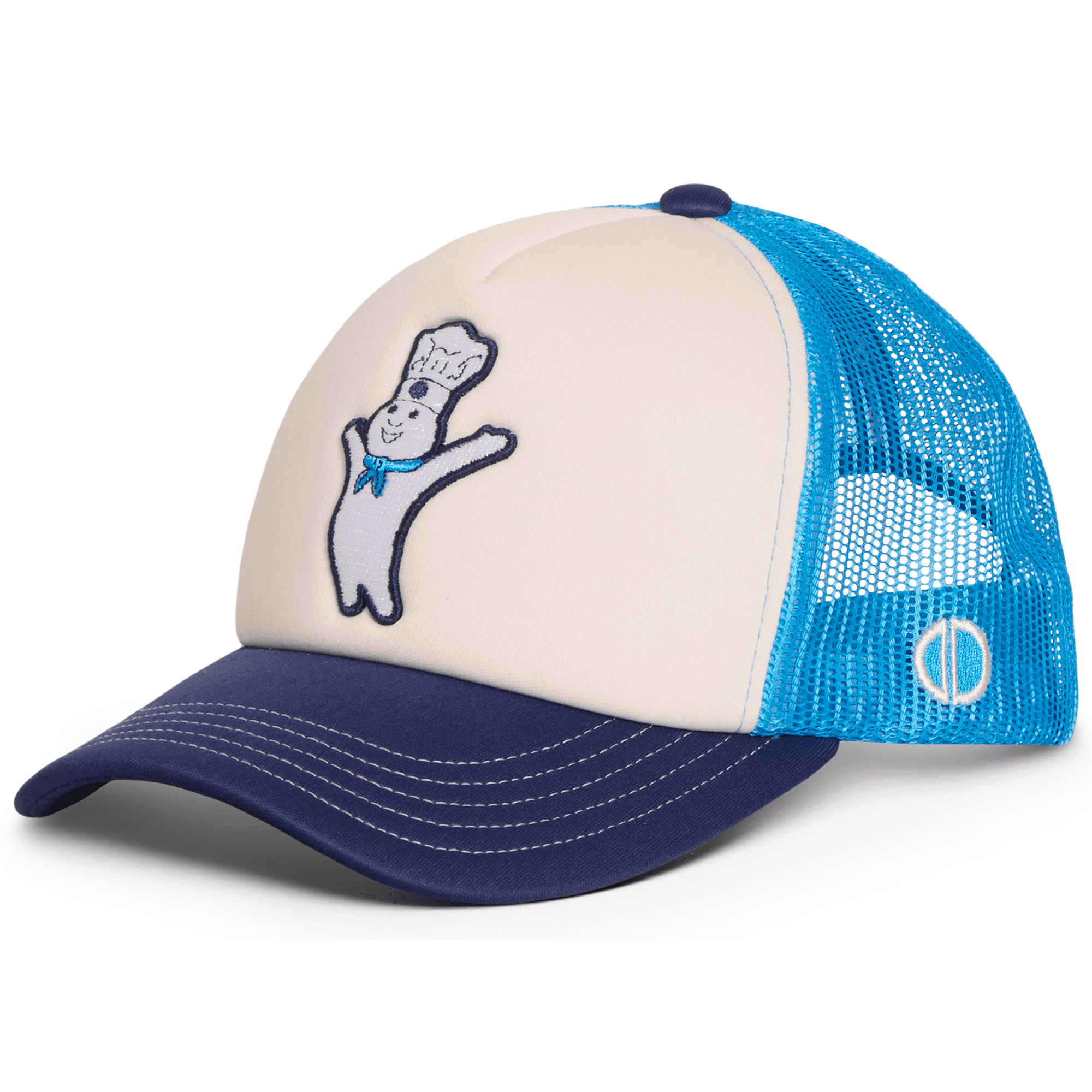 ODD SOX – Pillsbury Trucker Hat – Classic Mesh Snapback Cap – Officially Licensed Doughboy Logo –