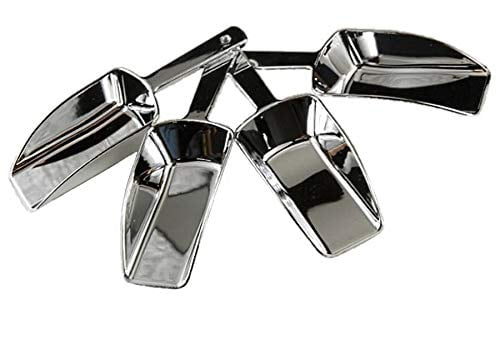 Metallic Silver Hard Acrylic Candy Buffet Scoops - Package of 12 for Wedding, Party and Special Event Candy Buffets