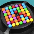 thumbnail image 3 of Rainbow Ball Matching Toy Colorful Fun Puzzle Chess Board Game with 48pcs/ 80pcs Colored Beads for, 3 of 5