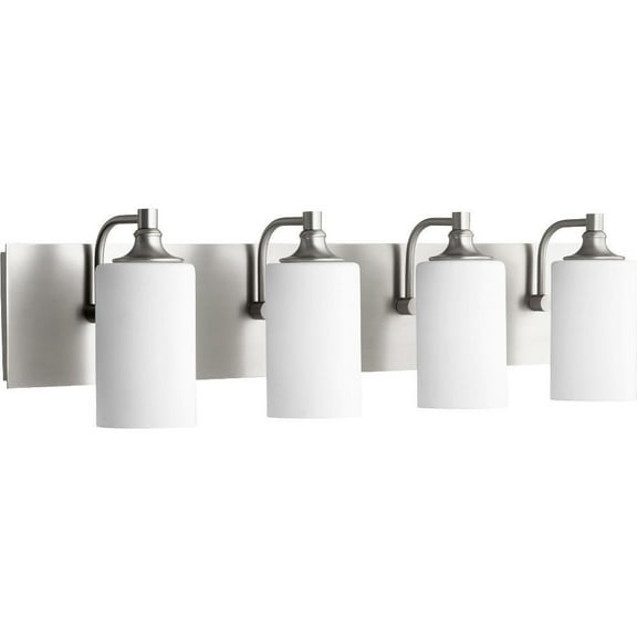 Foster Way 4 Light Bathroom Light in Style 32.75 inches Wide By 8 inches High-Satin Nickel Finish Bailey Street Home 183-Bel-2534546