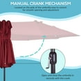 thumbnail image 6 of Outsunny Extra Large ft Patio Umbrella, 7.9 ft x 15 ft, Wine Red, 6 of 10