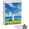 thumbnail image 3 of 1000 Piece Jigsaw Puzzle for Adults and Families - Ocean Lighthouse Summer Beach Landscape Puzzle Every Piece Unique Nature Jigsaw Puzzles for Birthday Christmas, 3 of 8