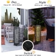 thumbnail image 6 of Gymax 2-Piece Solar-Powered Outdoor Floor Lamps IP65 Waterproof w/ Auto On/Off Light Mix Brown, 6 of 10