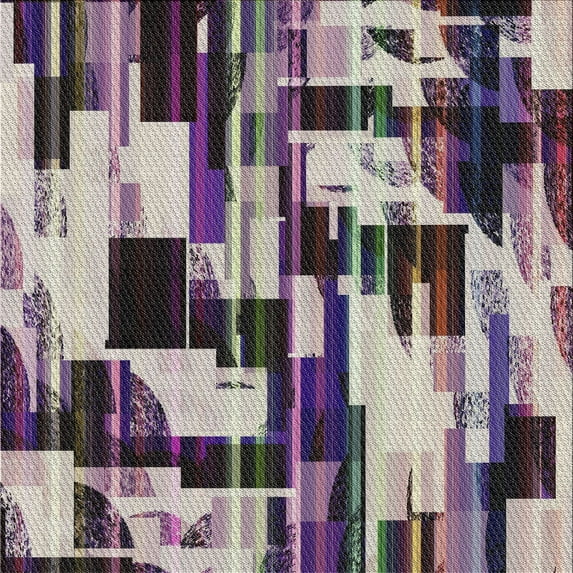 Ahgly Company Indoor Square Patterned Pale Silver Gray Novelty Area Rugs, 8' Square