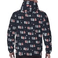 thumbnail image 7 of Fotbe Men's Hoodie with USA Pattern - Kangaroo Pocket Pullover Hooded Sweatshirt, Perfect for Daily Wear, Travel, and Home-X-Large, 7 of 7
