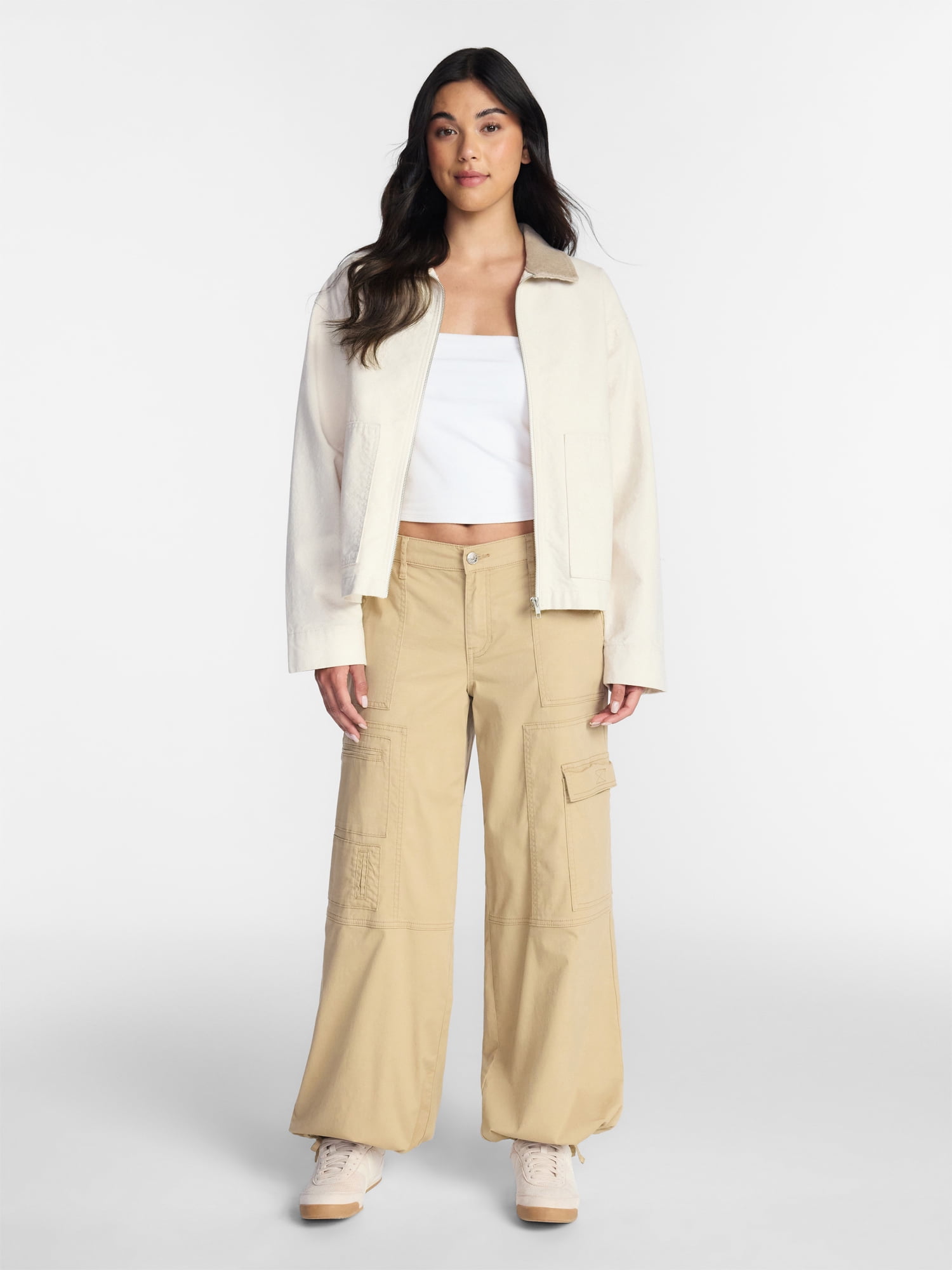 Madden NYC Women's Poplin Cargo Pants, Sizes XXS-XXL