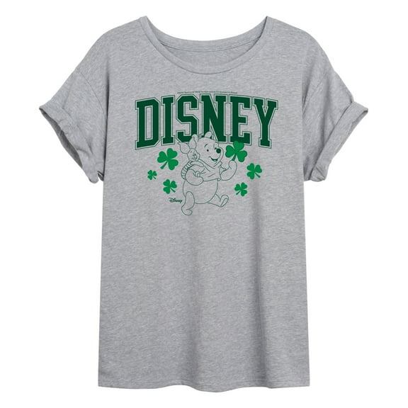Winnie the Pooh - St Patricks Day - Women's Oversized Graphic T-Shirt