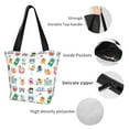 thumbnail image 4 of Salouo Hello Summer Cat for Shoppers Tote for Women Foldable Handbags with Big Capacity Casual One-Shoulder Shopping Bag Hobo Bags Fit for Office/Shopping/Park, 4 of 6