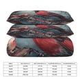 thumbnail image 2 of 3 Pcs Soft Bedding Set, Includes 1 Duvet Cover with Zipper And 2 Pillow,Shams Red Bird Northern Cardinal Full(79"×90"), 2 of 8