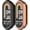 Black+Rose Gold, variant on KOMI 2 Pack Protective Case Compatible with Xiaomi Band 9 Case, PC Frame Bumper Resistant Case Protective Shock-Proof Cover for Xiaomi Mi Band 9 NFC Accessories (Black+Black)