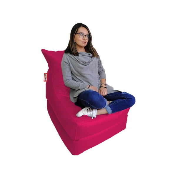 Sillón Puff Mundo Puff Sándwich 2 en 1 Sillon y Divan fucsia Estandar Mundo Puff Sandwich