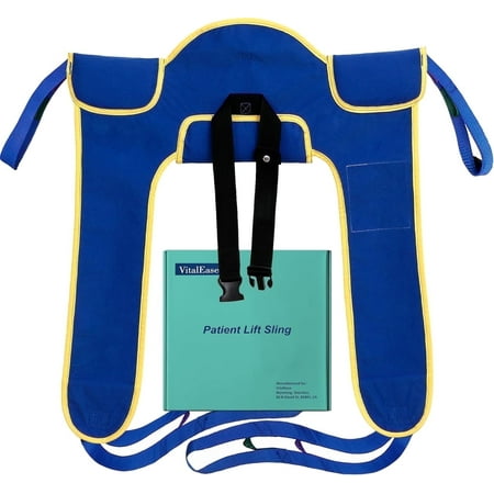 Padded Lift Sling for Toileting with Color-Coded Lifting Straps, Transfer Sling for Elderly Individuals, Post-Surgery Patients and People with Disabilities, Toilet Assist Devices (Medium)
