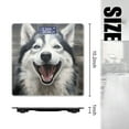 thumbnail image 2 of Bathroom Scale, Highly Accurate Digital Body Scale,Precisely Measures Weight up to 400 lbs-Black And White Husky Dog With Open Mouth, 2 of 4
