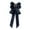 navy blue, variant on lionlar Pre-tied bow tie for women with bow tie decoration collar bow tie elegant ribbon black