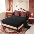 thumbnail image 3 of Erosebridal Navy Paisley Bandana 7-Piece King Bedding,White Western Scarf King Bed in a Bag,Black Reversible, 3 of 7