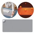 thumbnail image 2 of Miulika Tapis Chauffant pour Bureau Ordinateur Portable PC Tapis Toucher Chaud Contrôle 3 Vitesses Auto Lumière Gris, 2 of 9