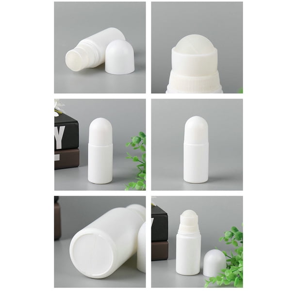 4 Botes Roll-on Vacíos 50 Ml Recargables - Perfectos Para Desodorante, Aceites Esenciales O Cremas, Prácticos Y Sin Fugas