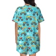 thumbnail image 3 of Kdxio Cartoon Monster Truck Print Pajamas Sets for Women Short-Sleeved Pjs with Lounge Shorts Two Piece Sleepwear S-4XL, 3 of 8