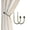 Antique Brass Brushed, variant on Curtain Holdbacks, Hooks, 2 PCS,Solid Steel Hooks, Decorative French Ball End, Curtain Drapery Holdbacks, Wall Mounted, Curtain Tiebacks, Antique Brass Brushed