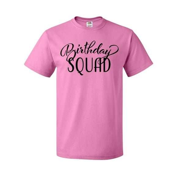 Inktastic Birthday Squad in Black T-Shirt