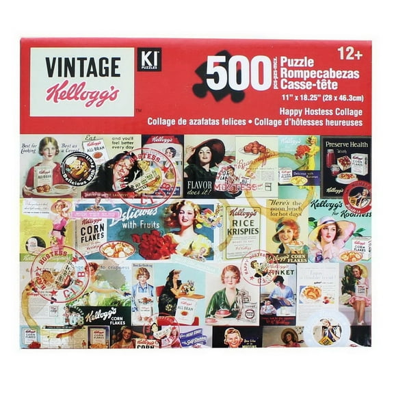 Kellogg's Vintage Happy Hostess Collage 500 Piece Jigsaw Puzzle