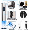thumbnail image 2 of 4 In 1 Electric Wine Opener Set, Cordless Battery Operated Automatic Corkscrew Wine Bottle Opener With Foil Cutter, Wine Pourer, Vacuum Stopper, For B, 2 of 5