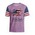 thumbnail image 2 of 250 Anniversary USA Shirt 1776-2026 250th Birthday Patriotic American Flag T-Shirt Light Purple L, 2 of 5