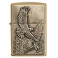 thumbnail image 2 of Mechero de bolsillo Zippo Where Eagles Dare en latón cepillado, 2 of 7